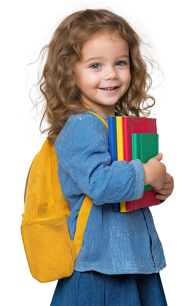 A happy child learning through play